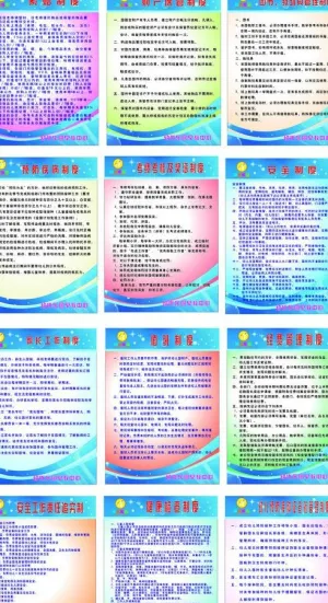 制度展板模板图片