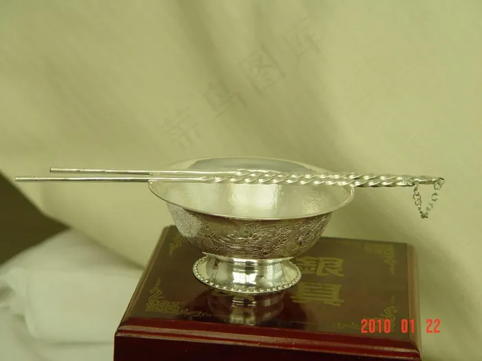 景德镇 纯银 餐具图片