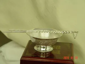 景德镇 纯银 餐具图片