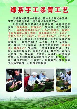 绿茶手工杀青工艺图片