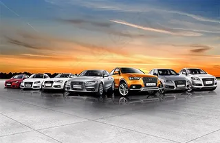 奥迪汽车全系列海报PSD海报模板