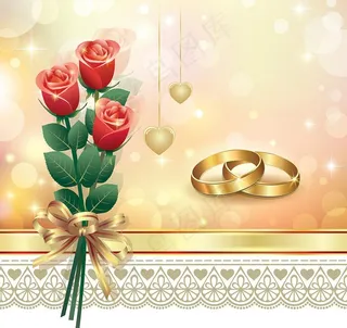 婚礼邀请卡图片