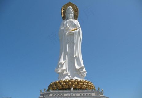 海南三亚南海108米观音图片