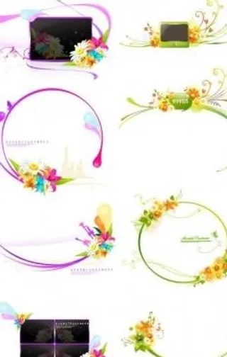 装饰花纹矢量时尚