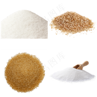 两种颜色食糖免抠png透明图层素材
