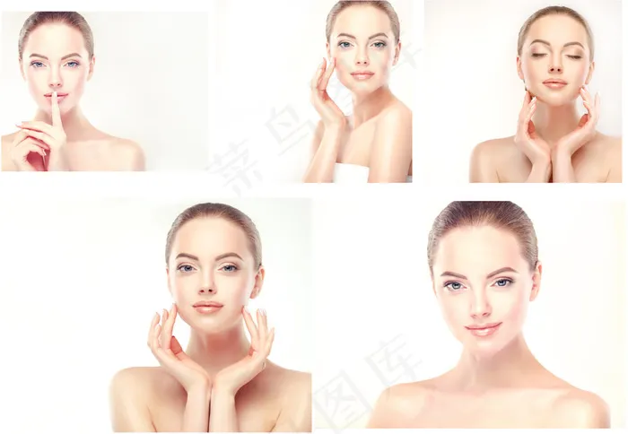 晶莹透白的皮肤