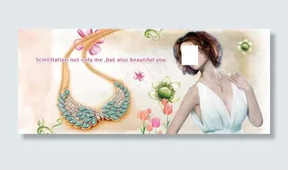 靓丽英文饰品新海报