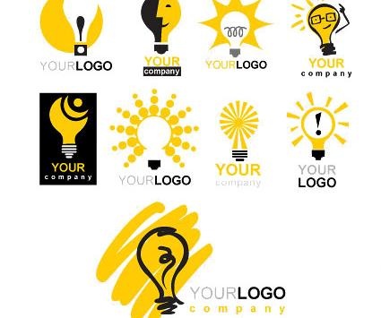 灯泡主题矢量素材