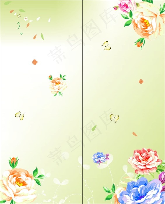 四维空间移门cdr矢量模版下载