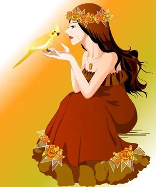 矢量婚礼人物093