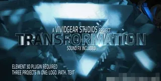 E3D超炫Logo演绎动画AE模板