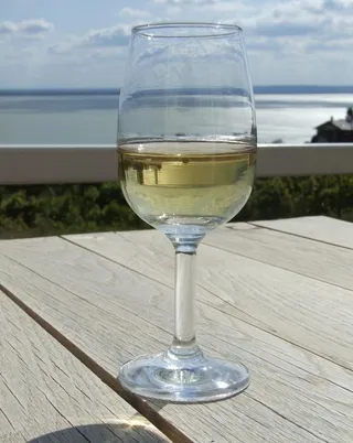 一杯白葡萄酒图片