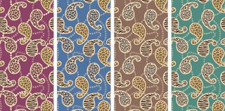 佩斯利腰果花纹图片