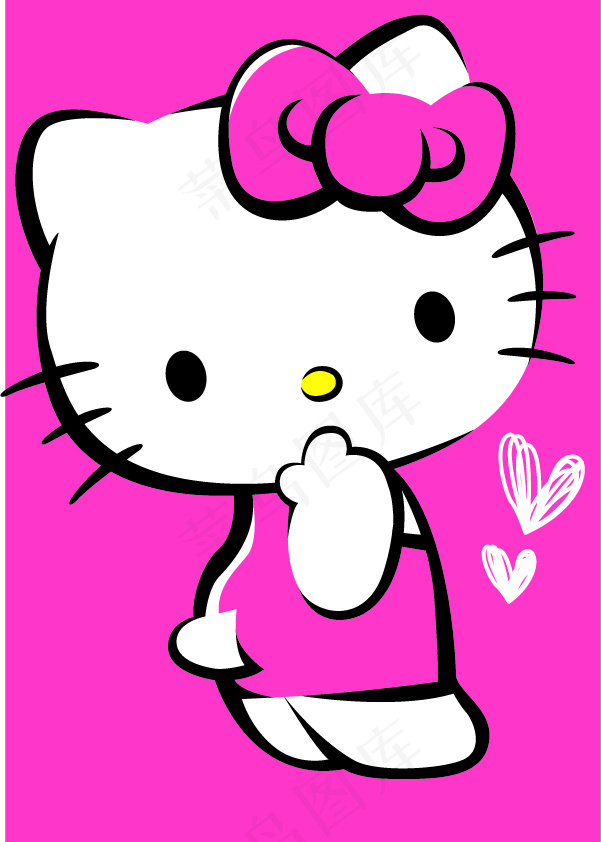 Hello Kittyai矢量模版下载