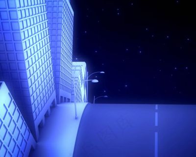 卡通样式的城市视频素材