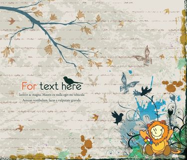 矢量背景与可爱的小男孩