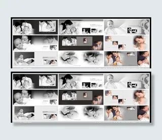 {我们爱你宝贝}宽幅儿童模板