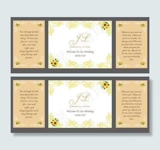 婚礼舞台背景 主题婚礼 香槟色 向日葵