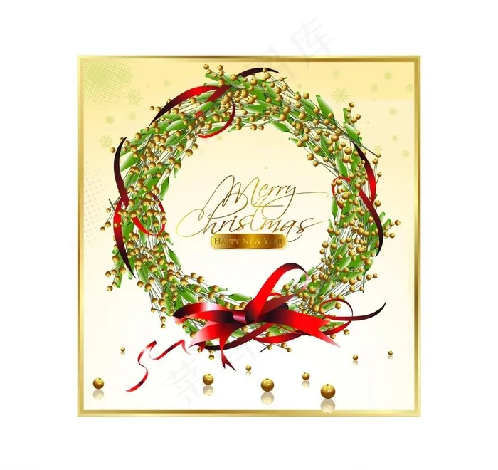 花环图片ai矢量模版下载