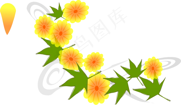 kattekrab日式剪贴画