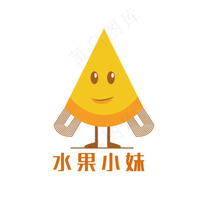 水果小妹ai矢量模版下载