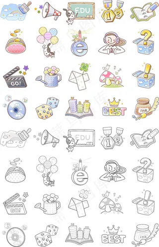 生活用品卡通图