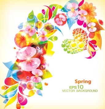 幻彩背景矢量素材