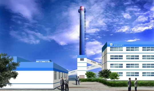 厂房烟囱效果图图片