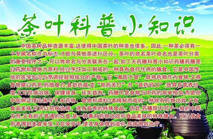 茶叶科普小知识图片(4961X3508(DPI:300))psd模版下载