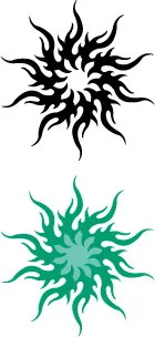 多款古典圆形花纹元素矢量素材-3eps,ai矢量模版下载
