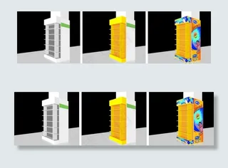 包柱效果图图片