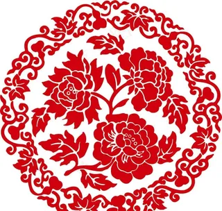 牡丹花纹矢量素材免费下载