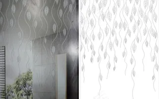 树叶串树叶隔断玄关背景墙