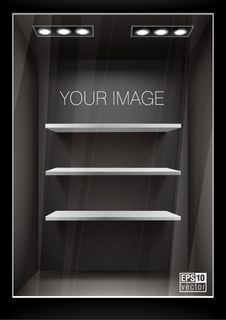 矢量橱窗展板精美背景设计