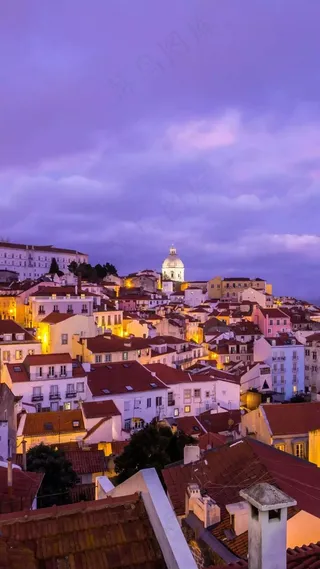 外国乡镇建筑风光高清摄影图片