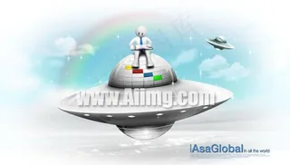 外星飞船设计PSD素材