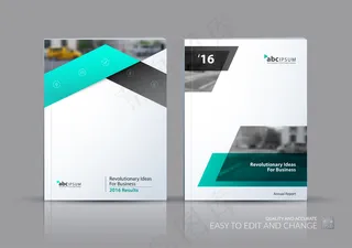 抽象几何商务企业画册封皮