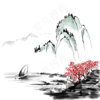 水墨中国风写意山水水墨中国风写意山水