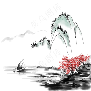 水墨中国风写意山水水墨中国风写意山水