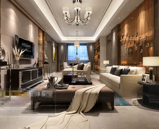 简约现代风格客厅效果图图片模板下载