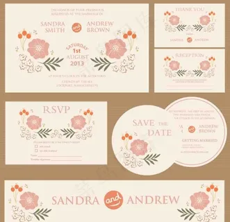 矢量花边背景贺卡设计