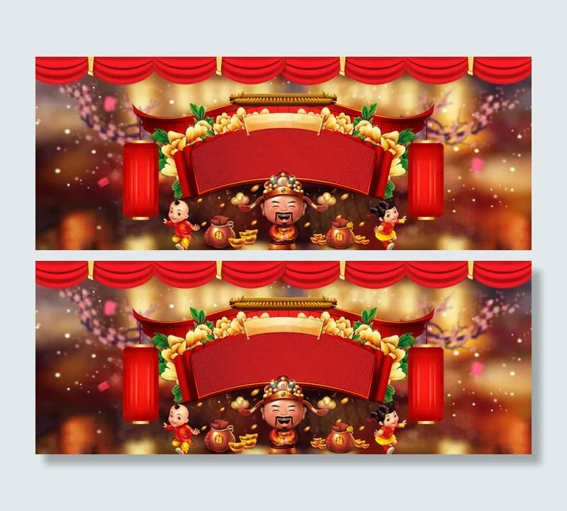 新春新年海报psd模版下载