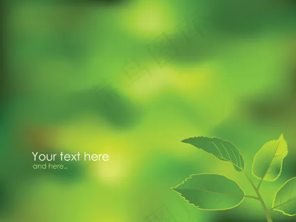 绿色植物矢量素材图片eps,ai矢量模版下载