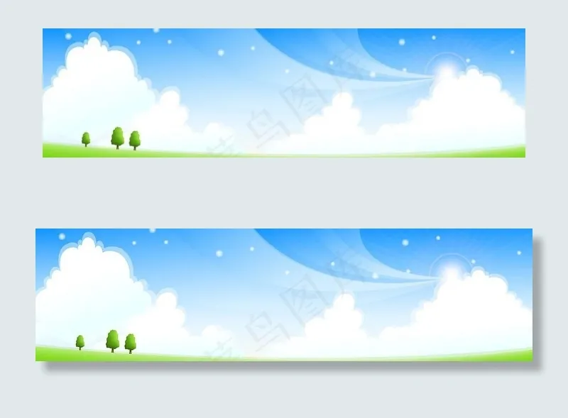 矢量风景图片ai矢量模版下载