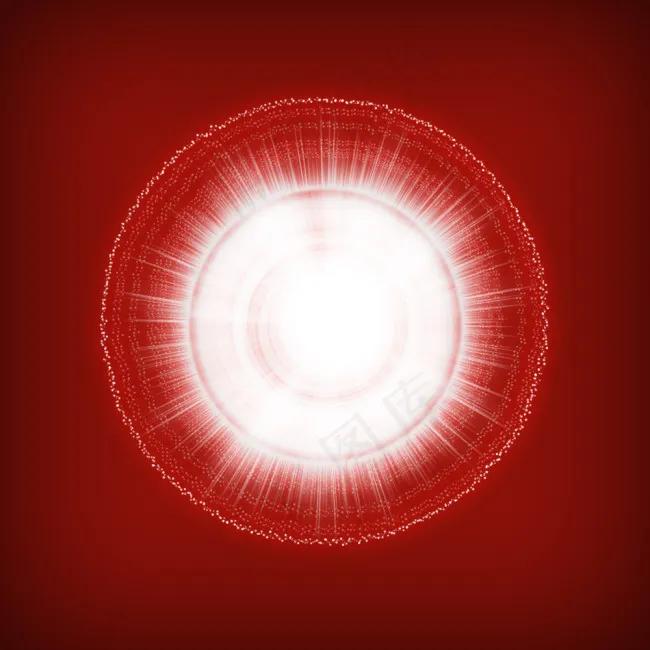 护肤花芯特效红色背景图psd模版下载