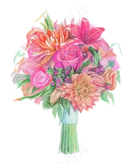 玫瑰花情人节海报PNG设计元素