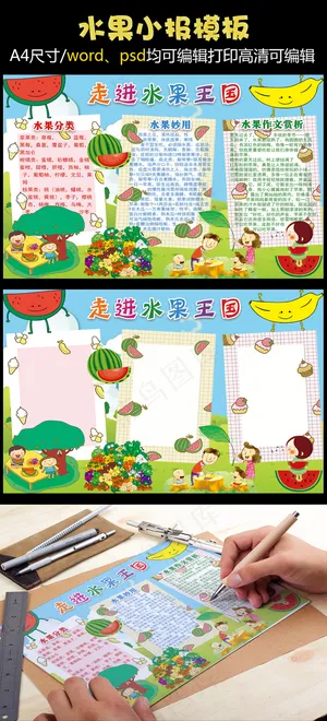 2018走进水果王国小报 2018走进水果王国小报