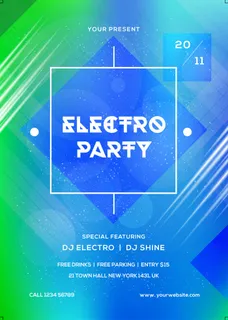 蓝色主题宣传海报宣传海报