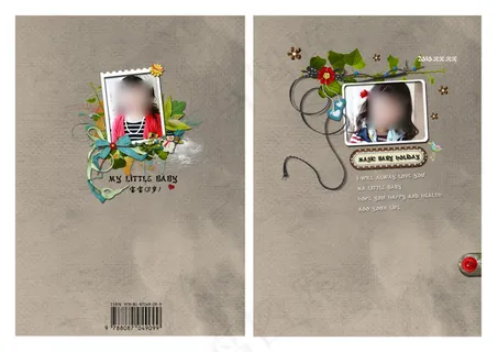 儿童写真封底封面模版