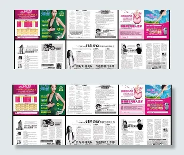 搏爱知音女性画册矢量设计